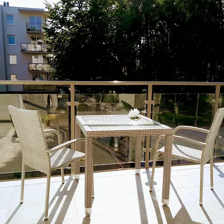 Apartmán Deluxe Suite, 150 Meters To Beach, Large Balcony, Parking, Lift, Porta Mare Lesne Tarasy Dziwnówek