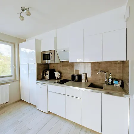 Apartmán Deluxe Suite, 150 Meters To Beach, Large Balcony, Parking, Lift, Porta Mare Lesne Tarasy Dziwnówek